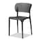 Baxton Studio Rae ModernBlack Finished Polypropylene Plastic 4-Piece Stackable Dining Chair Set, PK4 192-4PC-12021-ZORO - alternate 6